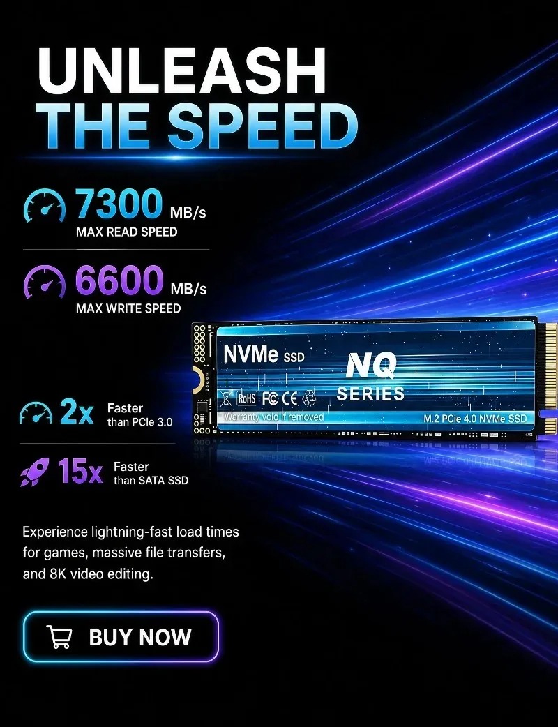 NQ SERIES NVME SSD 2TB/4TB NVM - đánh giá và giá M.2 Nvme 4Tb Pcie 4.0 Ssd