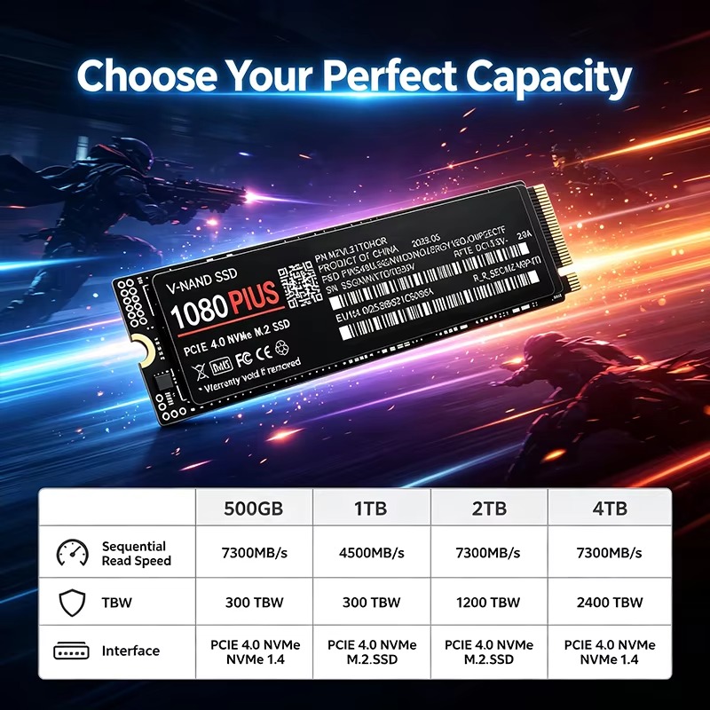Gaming M.2 NVMe SSD 1080 PLUS  - đánh giá và giá M.2 Nvme 4Tb Pcie 4.0 Ssd